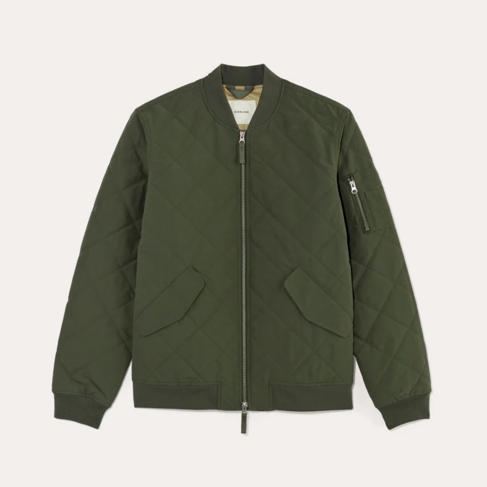 Men’s The Quilted Bomber Jacket Evereve - Picture 2 of 6
